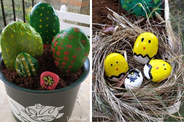 Pintar piedras para decorar el jardín o la terraza